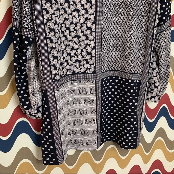 Vintage Korean Paisley Tunic Top EUC - Picture 6 of 9